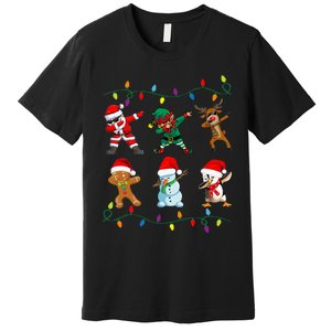 Dabbing Santa Elf Friends Christmas Premium T-Shirt