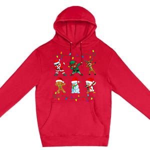 Dabbing Santa Elf Friends Christmas Premium Pullover Hoodie