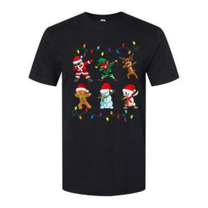 Dabbing Santa Elf Friends Christmas Softstyle CVC T-Shirt