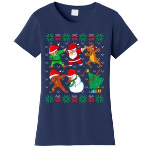 Dabbing Santa Elf Friends Ugly Xmas Sweater Boy Girl Women's T-Shirt