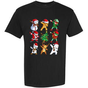 Dabbing Santa Elf Friends Christmas Xmas Dab Garment-Dyed Heavyweight T-Shirt