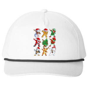 Dabbing Santa Elf Friends Christmas Xmas Dab Snapback Five-Panel Rope Hat