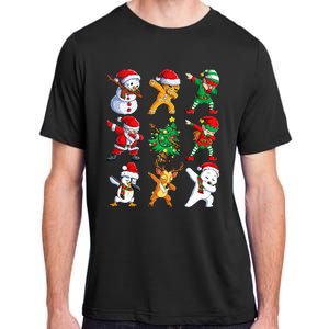 Dabbing Santa Elf Friends Christmas Xmas Dab Adult ChromaSoft Performance T-Shirt