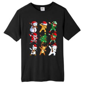 Dabbing Santa Elf Friends Christmas Xmas Dab Tall Fusion ChromaSoft Performance T-Shirt