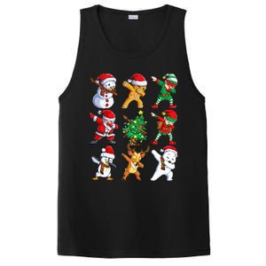 Dabbing Santa Elf Friends Christmas Xmas Dab PosiCharge Competitor Tank