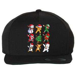 Dabbing Santa Elf Friends Christmas Xmas Dab Wool Snapback Cap