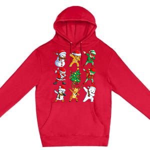 Dabbing Santa Elf Friends Christmas Xmas Dab Premium Pullover Hoodie