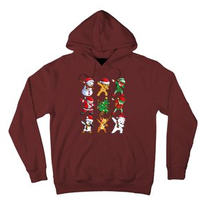 Dabbing Santa Elf Friends Christmas Xmas Dab Hoodie