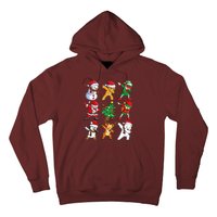 Dabbing Santa Elf Friends Christmas Xmas Dab Hoodie