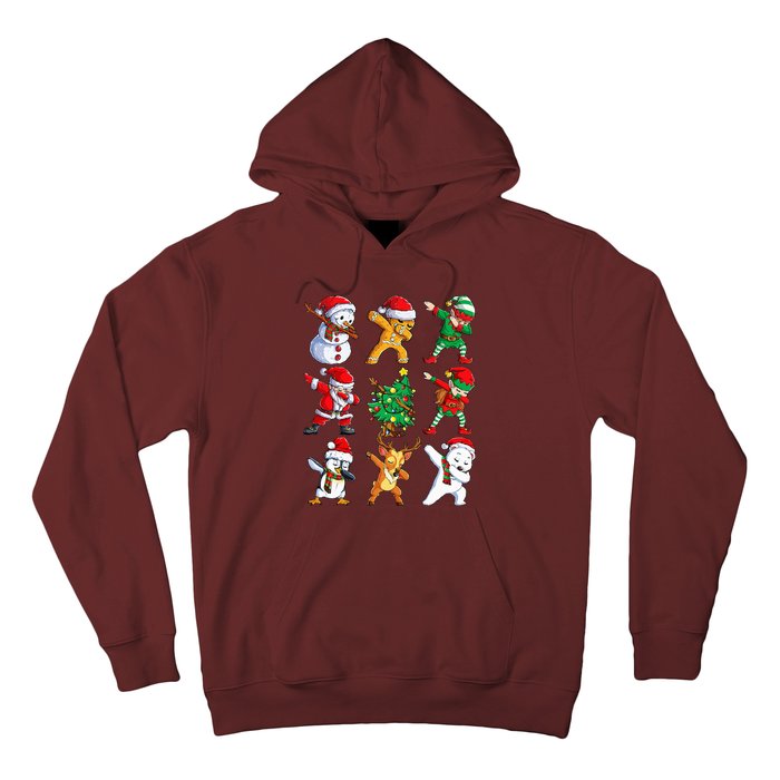 Dabbing Santa Elf Friends Christmas Xmas Dab Hoodie