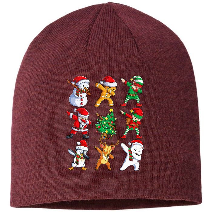 Dabbing Santa Elf Friends Christmas Xmas Dab Sustainable Beanie