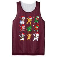 Dabbing Santa Elf Friends Christmas Xmas Dab Mesh Reversible Basketball Jersey Tank