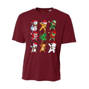 Dabbing Santa Elf Friends Christmas Xmas Dab Performance Sprint T-Shirt