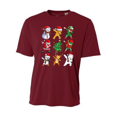 Dabbing Santa Elf Friends Christmas Xmas Dab Youth Performance Sprint T-Shirt