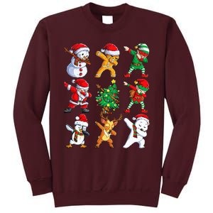 Dabbing Santa Elf Friends Christmas Xmas Dab Tall Sweatshirt