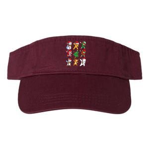 Dabbing Santa Elf Friends Christmas Xmas Dab Valucap Bio-Washed Visor