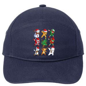 Dabbing Santa Elf Friends Christmas Xmas Dab 7-Panel Snapback Hat