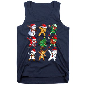 Dabbing Santa Elf Friends Christmas Xmas Dab Tank Top