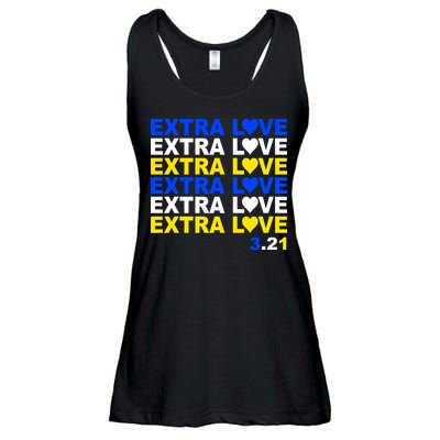 Down Syndrome Extra Love March 21st Ladies Essential Flowy Tank