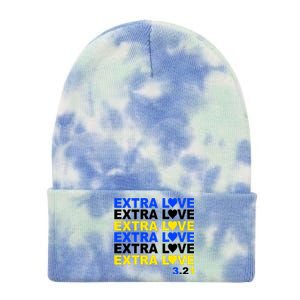 Down Syndrome Extra Love March 21st Tie Dye 12in Knit Beanie