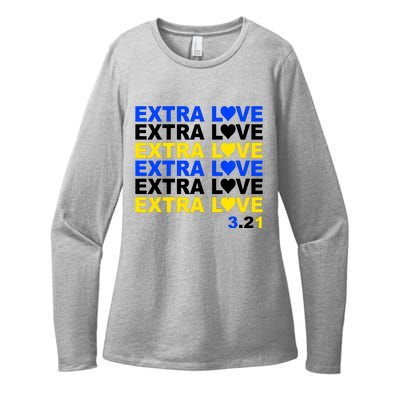 Down Syndrome Extra Love March 21st Womens CVC Long Sleeve Shirt