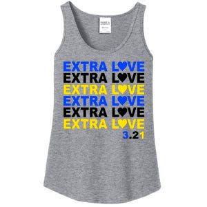 Down Syndrome Extra Love March 21st Ladies Essential Tank