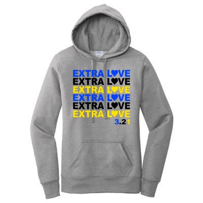 Down Syndrome Extra Love March 21st Women's Pullover Hoodie