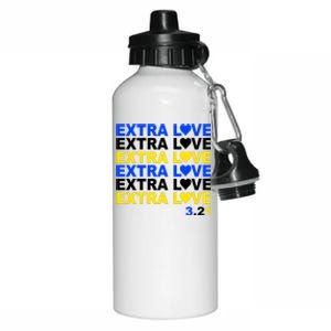 Down Syndrome Extra Love March 21st Aluminum Water Bottle