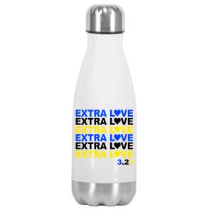 Down Syndrome Extra Love March 21st Stainless Steel Insulated Water Bottle