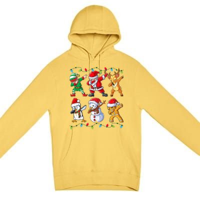 Dabbing Santa Elf Friends Christmas Xmas Dab Premium Pullover Hoodie