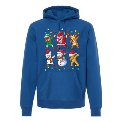 Dabbing Santa Elf Friends Christmas Xmas Dab Premium Hoodie