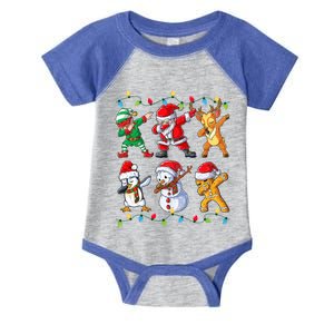 Dabbing Santa Elf Friends Christmas Xmas Dab Infant Baby Jersey Bodysuit