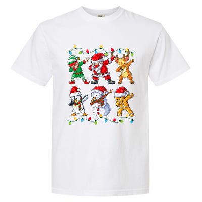 Dabbing Santa Elf Friends Christmas Xmas Dab Garment-Dyed Heavyweight T-Shirt