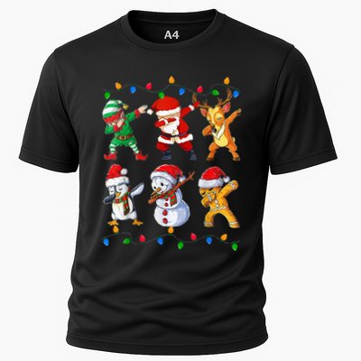 Dabbing Santa Elf Friends Christmas Funny Xmas Dab Performance Shirt
