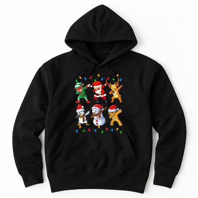 Dabbing Santa Elf Friends Christmas Funny Xmas Dab Hoodie
