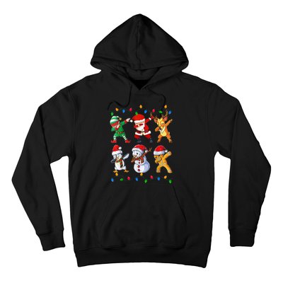 Dabbing Santa Elf Friends Christmas Funny Xmas Dab Hoodie