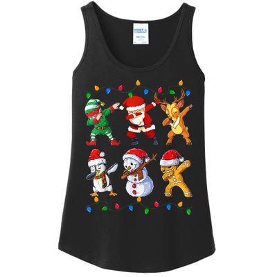 Dabbing Santa Elf Friends Christmas Funny Xmas Dab Ladies Essential Tank