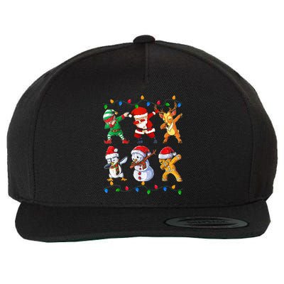 Dabbing Santa Elf Friends Christmas Funny Xmas Dab Wool Snapback Cap