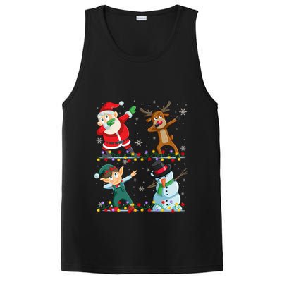 Dabbing Santa Elf Friends Christmas Funny Xmas Dab Funny Gift PosiCharge Competitor Tank