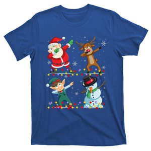 Dabbing Santa Elf Friends Christmas Funny Xmas Dab Funny Gift T-Shirt