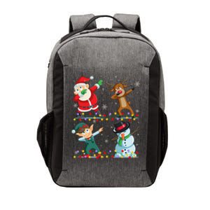 Dabbing Santa Elf Friends Christmas Funny Xmas Dab Funny Gift Vector Backpack