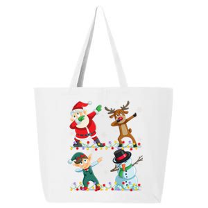 Dabbing Santa Elf Friends Christmas Funny Xmas Dab Funny Gift 25L Jumbo Tote