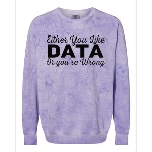 Data Science Engineer Statistics Analyst Finance Researchers Colorblast Crewneck Sweatshirt