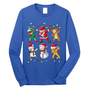 Dabbing Santa Elf Friends Christmas Xmas Dab Long Sleeve Shirt