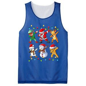 Dabbing Santa Elf Friends Christmas Xmas Dab Mesh Reversible Basketball Jersey Tank