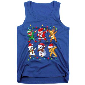 Dabbing Santa Elf Friends Christmas Xmas Dab Tank Top