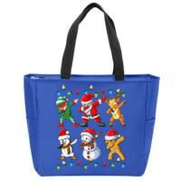 Dabbing Santa Elf Friends Christmas Xmas Dab Zip Tote Bag