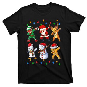 Dabbing Santa Elf Friends Christmas Funny Xmas Dab T-Shirt