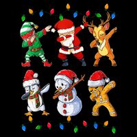Dabbing Santa Elf Friends Christmas Funny Xmas Dab 16 in Basic Backpack