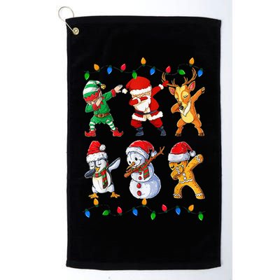 Dabbing Santa Elf Friends Christmas Funny Xmas Dab Golf Towel